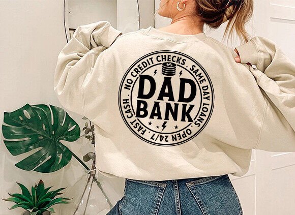 Bank of Dad SVG for T-Shirt Designs and Graphics
