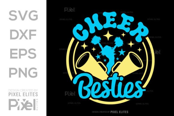Cheer Besties SVG for T-Shirt Designs and Brand Graphics