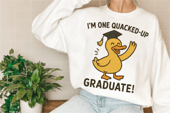 Funny Graduation Goose PNG for T-Shirt Graphics