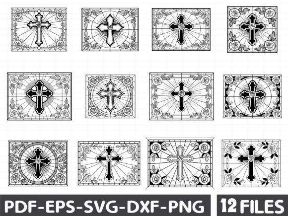 Stained Glass Cross Tarot Card: A Graphic Designer’s Perspective