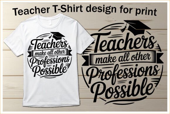 Teaching Quote T-Shirt Design: A Graphic Asset for Branding and Marketing