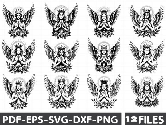 Virgin Mary Svg Bundle Graphics for Digital Sellers
